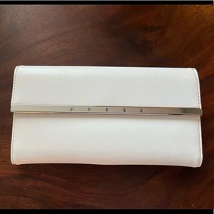 SOLD! GUESS wallet. White. New. Never used. No marks.